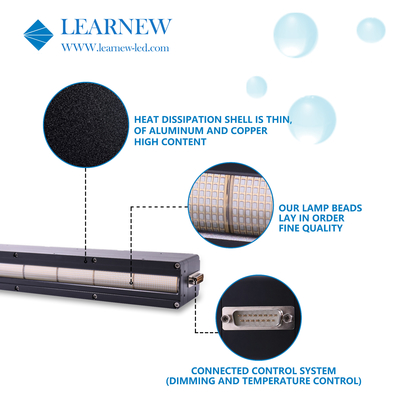 Sistema di trattamento UV della lampada di raffreddamento ad acqua 2500W 395nm per stampa a getto di inchiostro