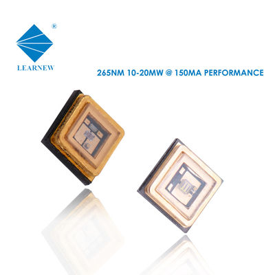 lente UV-C UV-C di vetro di quarzo del diodo 50ma 6mw SMD LED di 0.5W 255nm 260nm LED