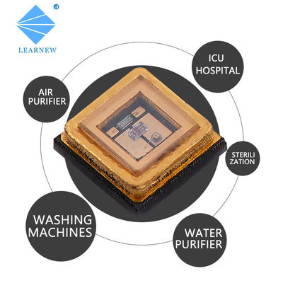 Chip LED UVC da 270 nm, 265 nm, 275 nm certificato CE con lente in vetro al quarzo per purificatore d'acqua