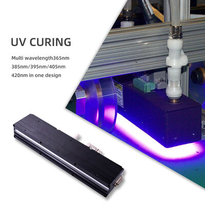 Lunga durata AC220V 1200W Sistema UV LED per polimerizzazione 395nm Lunghezza 310mm Macchine da stampa 12w/cm2 Dimmerazione 0-12V Stampante offset