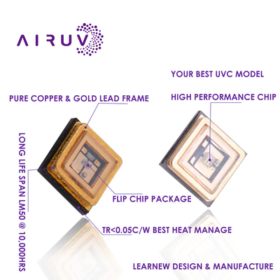 Chip UV-C 255nm SMD LED 3535 6V di LEARNEW 1W LED per disinfezione dell'aria