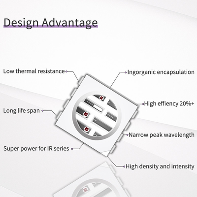 Wholesale SMD5050UYFIR SERIES 0,5w LED Chip 585-595nm 840-850nm 80-100mW per telecamere e stampa 3D Con campione gratuito