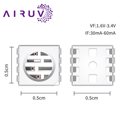 SMD5050PIR2 SERIE chip ad alta potenza 0.3w 585-595nm 840-850nm 80-100mW per fotocamere e stampa 3D