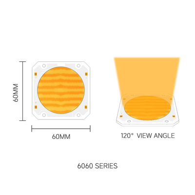 Bi color Cob Led Chip 6060 Dual CCT 2700K 6500K Cob Chip LED ad alta potenza 300W*2