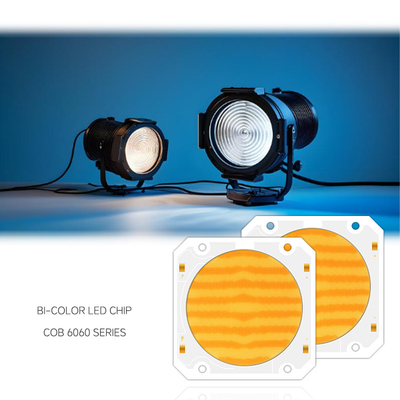 Bi Color LED Chip 6060 300W*2 100-120Lm/W Dual CCT 2700K 6500K Per la luce video