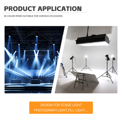 Potenza elevata Bi Color 300W 6060 Flip Chip Custom Cob Led Chip Per Commercial Led Light Stage Light