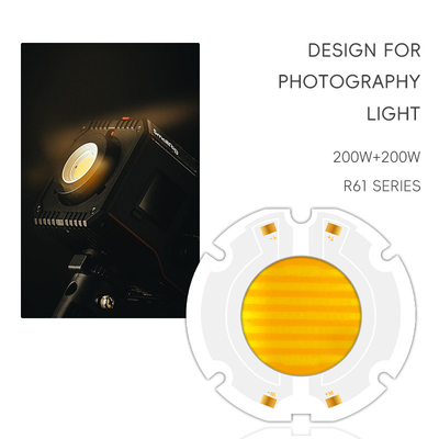 Alta potenza 200W R61 60X60MM 34MM LED COB Chip Bi Color Flip Chip per la luce sul palco CCT 620nm/460nm