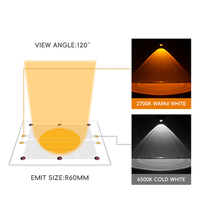 1200W 1200W LED COB ad alta potenza con 95 LM/W Full Spectrum Dual Color