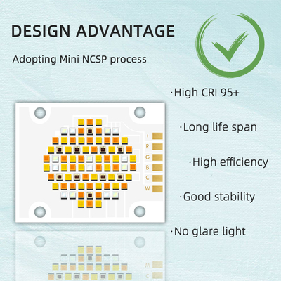 4050 LED Chip 180W 6500K W/C 2.8A RGB 1A LM/W 90 VF 24V MOQ 5K PCS luci fotografiche con 2.8A W/C e 1A RGB