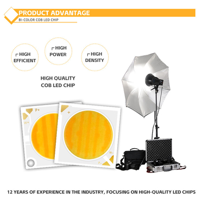 50W+50W Dimmable COB 2700k+6500k Chip 28*28mm 1400mA Ra95 Diodo a LED ad alta potenza per luci di discesa/lavaggio