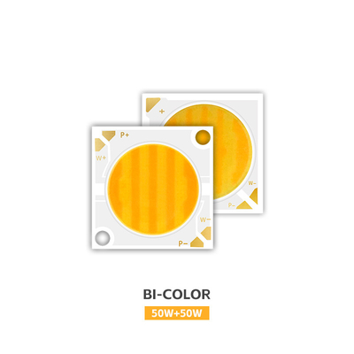 COB LED Chip 2800k / 6500k CCT High CRI RA95 COB LED Chips R21mm 40W+40W 100-110lm/w 1.1A 36-38V per luci da palcoscenico
