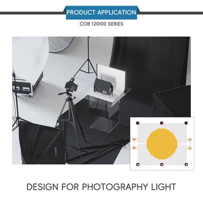 2400W COB Bi-Color 2700K 6500K CCT Alta potenza 1200W+1200W COB 120mm*100mm LED Chip Modulo CRI 95+ per l'illuminazione fotografica