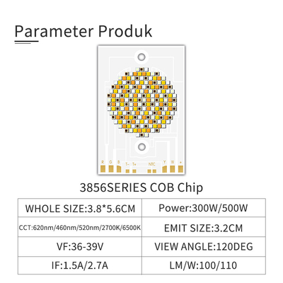Led Chip 300w 5600 k 36- 39v Led Diode 500w Personalizzare CCT 1800K 2000K 3000K 4000K 5000K 6000K Cob Led