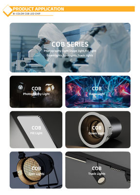 Bicolore High CRI COB LED 30W/40W/50W/80W 2in1 Bianco Caldo e Bianco Freddo 2424 LED COB Chip