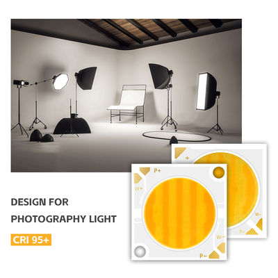2424 Serie 40W 40W Bi Color LED Chip 2800K/6500K CCT 100/110 LM/W 1100MA IF 36V-38V Per la fotografia luce LED chip