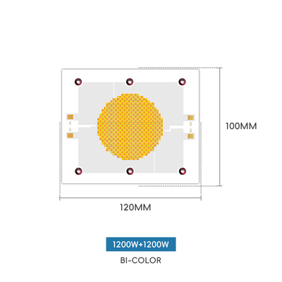 Chip LED COB a doppio colore da 2400W, 2700K 6500K, CRI 95+ per fotografia