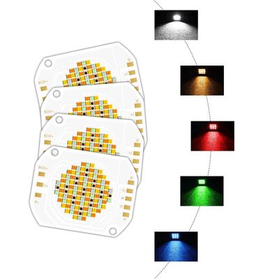 Chip LED COB RGBWW 5 in 1 colore da 350W con tensione di ingresso 45-48V e angolo di visione di 120° per illuminazione fotografica