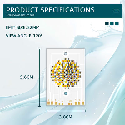 Chip LED COB ad alta potenza 300W 500W RGBWW 38x56mm 110LM/W 2400K-7000K per illuminazione commerciale