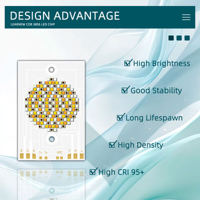 Chip LED COB ad alta potenza 300W 500W RGBWW 38x56mm 110LM/W 2400K-7000K per illuminazione commerciale