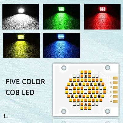 Chip LED COB RGBWC a cinque colori da 180W 300W con tensione di ingresso 21-24V e angolo di visione di 120° per illuminazione fotografica