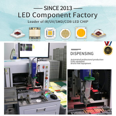 Chip LED COB RGBWC a cinque colori da 180W 300W con tensione di ingresso 21-24V e angolo di visione di 120° per illuminazione fotografica