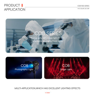 Chip LED COB Smart RGBW 300W 700W ad alta potenza rotondo 36mm 5 in 1 colore 110LM/W per luce cinematografica