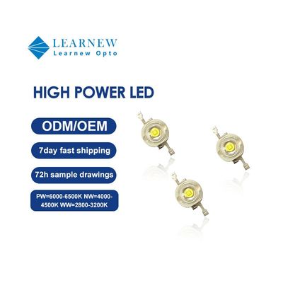 Chip LED ad alta potenza 1W-3W con angolo di visione di 120° e garanzia di 2 anni per soluzioni di illuminazione professionale