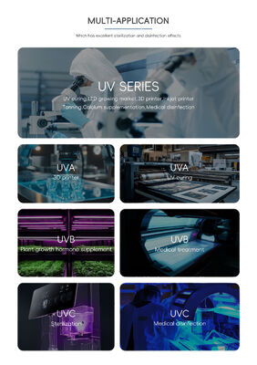 Chip LED a 310 nm UVB con garanzia di 2 anni e 10000 ore di lavoro per la riproduzione dei rettili e la crescita delle piante