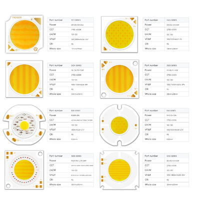 Wholesale High Luminous Efficiency 300W+300W 5555 Bicolor High Power COB LED Chip High CRI 95 White COB  for Film Video Light