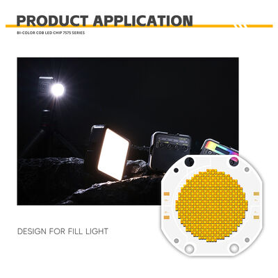600W+600W BICOLOR COB LED CHIP CCT COB Serie 7575 Chip LED COB per luci fotografiche, dimmerabile, colore bianco, CRI95 10A