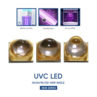 UV Led 270nm 3838 254nm UV LED Alta potenza UV UVC LED UV-C LED 265nm UVC LED 270nm UV-C LED 1W 3W