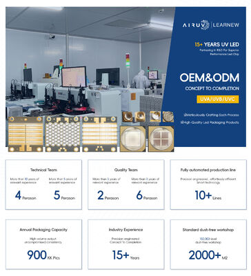 Diodo LED UV 5W-7W 55mil SMD3838 Alta Potenza 365nm 385nm 395nm 405nm Chip LED UV per Polimerizzazione UV