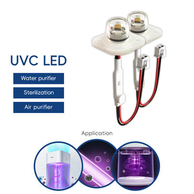 Modulo LED UV-C ad alta efficienza ECO Prezzo UV UVC DC12V UVC 275nm LED Modulo 0.5W 40mA IP68 DC24V Purificazione Acqua Aria 6-10mW