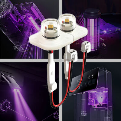 Modulo LED UV-C ad alta efficienza ECO Prezzo UV UVC DC12V UVC 275nm LED Modulo 0.5W 40mA IP68 DC24V Purificazione Acqua Aria 6-10mW