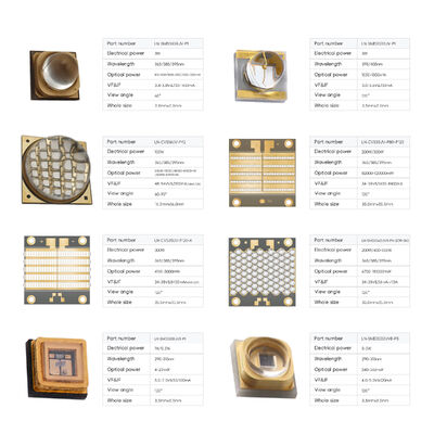 LED UVB personalizzato 3w 3838 Serie 340-350nm per cura e rivestimento medici con fotometro