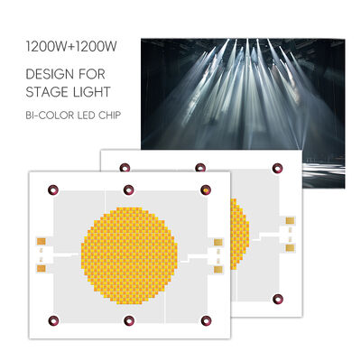 1200W 75-85V Ra95 2700K/6500K 18-21A*2 120x100mm Chip LED COB ad alta potenza per lampada fotografica Bianco Caldo Bianco Doppio Dimmabile