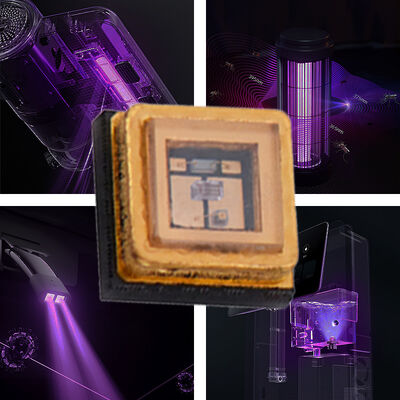 Pacchetto UV UVC 3535 265nm SMD ad alte prestazioni SMD 100mA 150mA Diodo LED UVC 1W 255nm 275nm Purificazione acqua aria