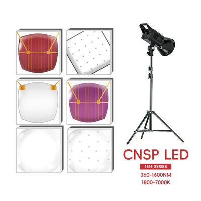 LEARNEW Chip LED ALN ad alta potenza con ramatura, spettro misto 3W/2W 365nm UV e 1600nm IR, sfera 120°, 1.6mm, 2.8-3.4V, 1800K-700K Ra70